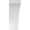 Ekena Millwork 5 1/2-in. W x 12-in. D x 16-in. H Thorton Architectural Grade PVC Knee Brace BRCP055X12X16THR - alternate 4